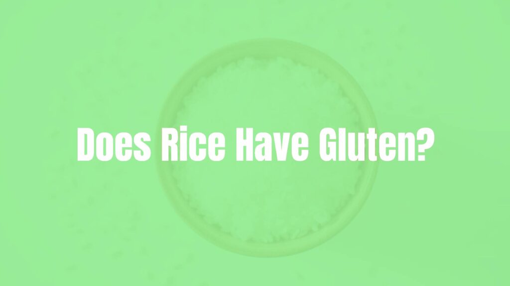 A bowl of white rice with grains scattered around, gluten-free label, clean and fresh look, minimalistic, warm lighting.