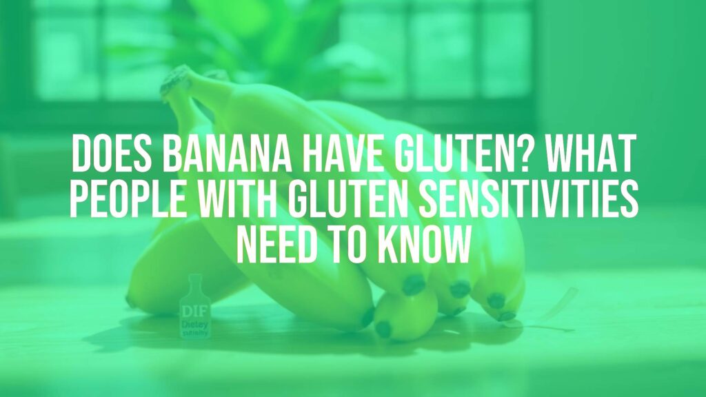 Fresh ripe yellow bananas on a wooden table, gluten-free label nearby, bright natural light, healthy food vibe, realistic.
