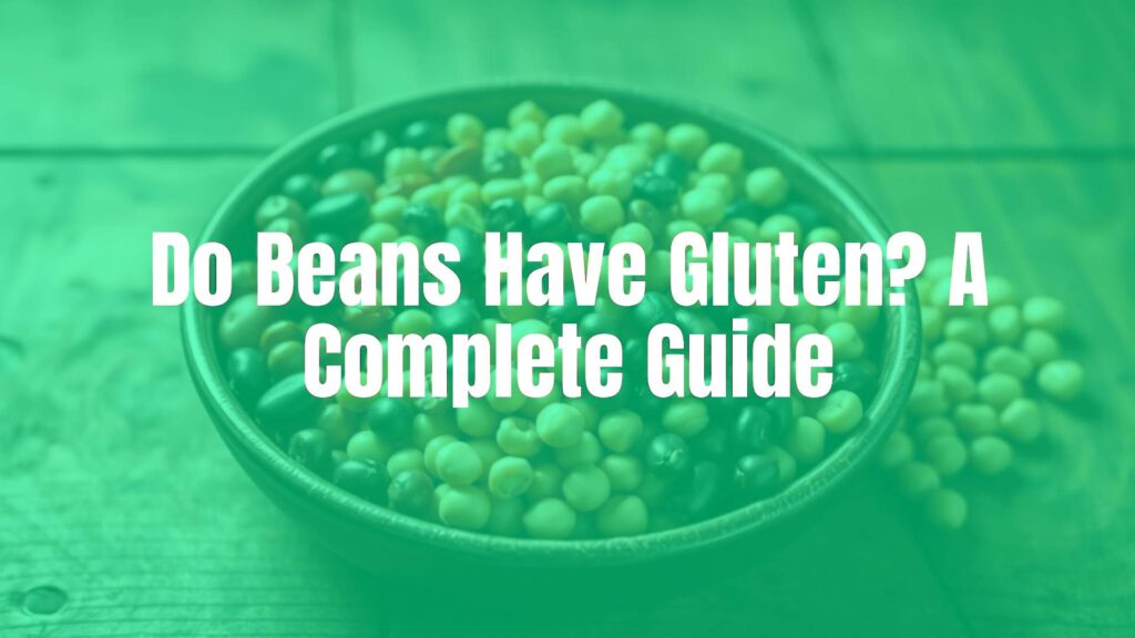 A bowl of assorted beans (kidney, black, pinto, navy, chickpeas) on a wooden table, gluten-free label visible, natural light, realistic.