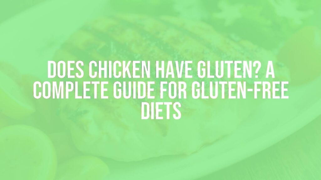 Fresh grilled chicken breast on a plate, gluten-free ingredients around, clean and healthy presentation, realistic.