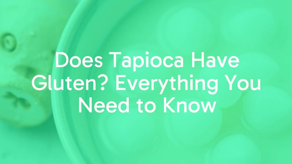 Close-up of tapioca pearls in a bowl with cassava root beside it, gluten-free label, clean and bright, realistic food photography.