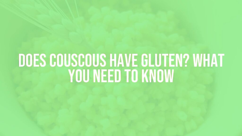 A bowl of couscous with wheat stalks and a gluten-free label, warm lighting, realistic.