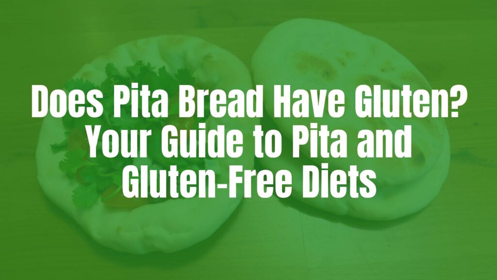 Fresh pita bread on a wooden table, gluten-free and wheat flour versions side by side, warm lighting, realistic.