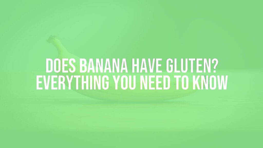 A fresh banana on a wooden table with a gluten-free label, natural lighting, realistic.